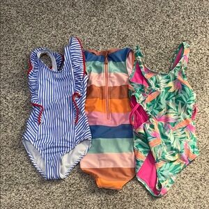 Colorful One-Piece Swimsuit Set